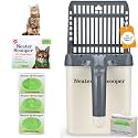 Neater Pet Brands Neater Scooper Standard Litter Scoop, 60 Refill Bags – Mess-Free Cat Litter Scooper with Bag, Spill-Proof Kitty Box Sifter, Bin Doubles as Scoop Holder, for Single-Cat Households