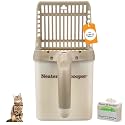 Neater Pet Brands Neater Scooper Standard Cat Litter Scoop, 15 Refill Bags – Mess-Free Cat Litter Scooper with Bag, Spill-Proof Kitty Box Sifter, Bin Doubles as Scoop Holder, For Single-Cat Households
