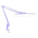 Neatfi LED Desk Lamp, 2200 Lumens, CCT, 20W, 20-Inch Wide Head (Lavender)