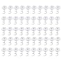 NEBURORA 50Pcs Upholstery Twist Pins Clear Rose Heads Bed Skirt Pins
