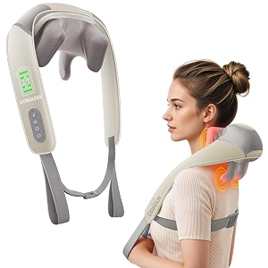dadlm necck and back massager necck massager with heating body massager for body aches and pains relief electric wearable 5d cervical neck massage machine for deep tissue neck back shoulders waist and legs big