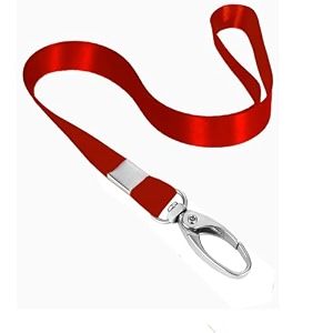 neck strap lanyard swivel hooks clips for id card holders red pack of 10