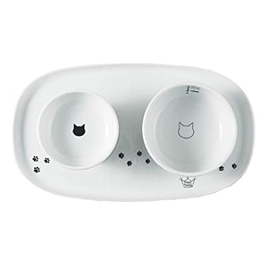 necoichi raised cat bowl dining tray bowl set with dining tray