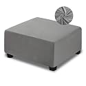 NeColorLife Velvet Square and Rectangle Ottoman Cover, Medium