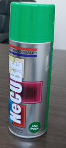 necube premium quality multi-purpose cng green spray paint 400 ml pack of 1