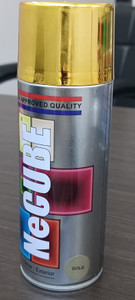 necube premium quality multi-purpose gold spray paint 400 ml pack of 1