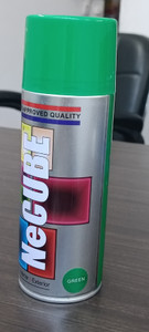 necube premium quality multi-purpose green spray paint 400 ml
