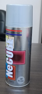 necube premium quality multi-purpose silver spray paint 400 ml
