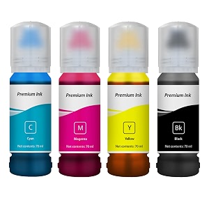 needle 4x70gms 001003 compatible refill ink  made in india  for epson l3150 l3110 l3100 l3151 l3152 l1110 l3115 l3116 l3156 l4150 l6170 l4160 l5190 l6190 l6179 printers cmyk