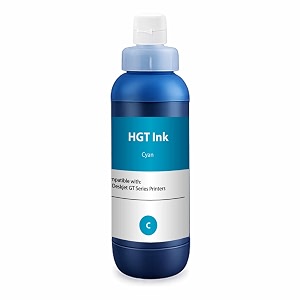 needle gt52gt53 compatible refill ink  made in india  1 kg with empty bottle amp funnel for hp 5810 5811 5820 5821 115 116 117 310 315 319 410 415 416 419 457 printers cyan