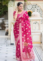 Neel Fashion Printed Banarasi Art Silk Saree