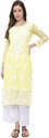 Neelam Chikan Women Chikan Embroidery Straight Kurta