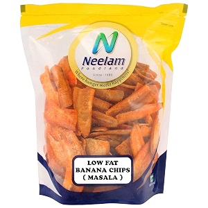 neelam foodland less oil banana chips masala 400g