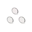 Neelam Stainless Steel 15, 22 Gauge, Tope Cover/Ciba/Lid/Cheeba/Dhakan, 25 cm, Set of 6, Multipurpose, Round Steel Lid, Silver