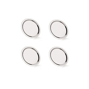 neelam stainless steel 9 22 gauge tope covercibalidcheebadhakan 154 cm set of 4 multipurpose round steel lid silver