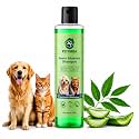 Neem & Aloe Vera Pet Shampoo for Dogs & Cats | Anti Tick & Flea Control | Ayurvedic Paraben-Free Pet Shampoo for Sensitive Skin | Cleans, Moisturises & Controls Odour | 200ml