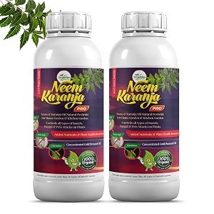 neem oil amp karanja oil pro mix 250ml - pack 2 100 water soluble for plants insects spray pesticide home garden organic pest control for insecticide spray organic 250ml - pack 2