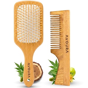 Neem Wooden Hair Care Set 2-in-1 Soaked