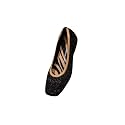 Neeman's Metallic Square Flats for Women | Ballerinas &amp; Slip On Casual Shoes| Comfortable &amp; Flexiable