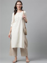 Neemiya Women Embroidered Straight Kurta