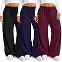 Neer 3 Pack Women's Plus Size Sweatpants Wide Leg Athletic Pants