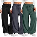 Neer 3 Pack Women's Plus Size Sweatpants Wide Leg Athletic Pants