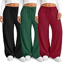 Neer 3 Pack Women's Plus Size Sweatpants Wide Leg Athletic Pants