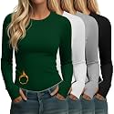 Neer 4 Pack Women's Thermal Fleece Lined Shirts Warm Base Layer