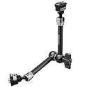 NEEWER 11" Articulating Magic Arm with 360° Ball Heads &amp; Locating Pins for ARRI, Camera Monitor Mount with 1/4" Screws for DSLR Action Camera Monitor Video Light Compatible with SmallRig Cage Rig,ST16