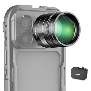 neewer 2x converter for phone camera telephoto lens only 240mm teleconverter 7 elements in 5 groups 17mm thread compatible with neewer phone cage iphone android samsung xiaomi ls-79
