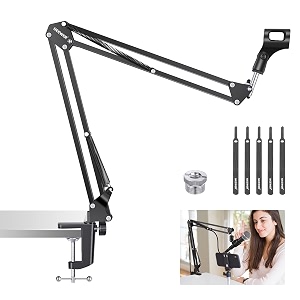 neewer 40063970 suspension boom scissor arm stand for microphone