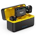 NEEWER CM29 Mini Wireless Microphone, 48KHz/24Bit Noise Cancelling Clip On Lav Mic, 25H Battery, 150m Range, Compatible with iPhone iPad Android DJI Insta360 Camera PC Mac (1RX+2TX+Charging Case)