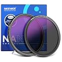 Neewer HD True Colors 49mm Variable ND Filter ND2-512 (1-9 Stops), VND Filter & Magnetic ND32 Lens Filter, Multi Coated Neutral Density Filter, No Color Shift/No X Cross/No Vignetting
