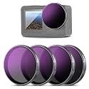 NEEWER ND/PL Filter Set Compatible with DJI Osmo Action 3/4/5 Pro, 4 Pack ND8/PL+ND16/PL+ND32/PL+ND64/PL Neutral Density Polarizing Action Camera Accessories Multicoated HD Optical Glass, FL-A77