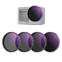 NEEWER ND/PL Filter Set Compatible with DJI Osmo Action 6 Only, ND8/PL+ND16/PL+ND32/PL+ND64/PL Polarized Neutral Density CPL Lens Filters Multicoated HD Action Camera Photography Accessories, FL-B3
