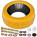 NEEXAN Extra Thick Toilet Wax Ring Kit with Brass Bolts for 3 and 4 Inch