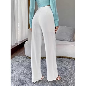Nefer Womens High-Rise Flared Parallel Trouser