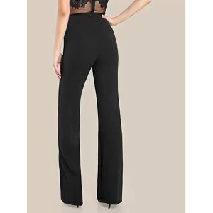 Nefer Womens High-Rise Flared Parallel Trouser