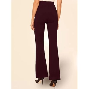 Nefer Womens High-Rise Flared Parallel Trouser