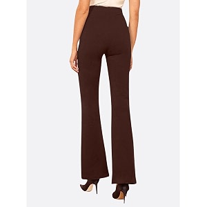 Nefer Womens High-Rise Flared Parallel Trouser