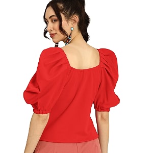 Nefer Womens Solid V-Neck T-Shirt