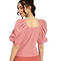 Nefer Women39s Solid V-Neck T-Shirt