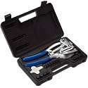 Neiko 02612A Hand Held Power Punch and Sheet Metal Hole Punch Kit, Cr-V 3/32" x 9/32" (Pack of 12)