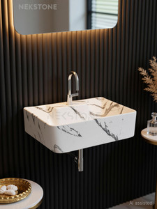 NEKSTONE Wall Mount basin tebal top