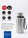NEKZA Premium Water Bottle 500 ml Stainless