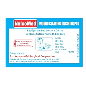 firstaid pure cotton padseto sterialpads individually wrapped medical gauze pads wound care product for immediate use 10cm x 20cm -sterile pouch 50 pcs
