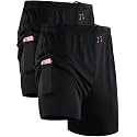 NELEUS Men's 2 in 1 Running Shorts with Liner,Dry Fit Workout Shorts with Pockets