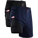 NELEUS Men's 2 in 1 Running Shorts with Liner,Dry Fit Workout Shorts with Pockets