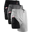 NELEUS Men's 2 in 1 Running Shorts with Liner,Dry Fit Workout Shorts with Pockets