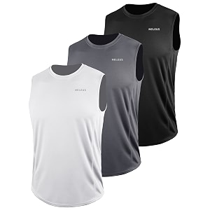 neleus men39s 3 pack dry fit athletic muscle tank workout gym shirt